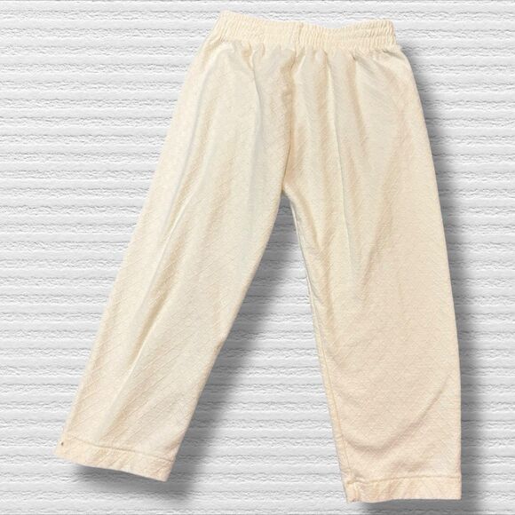 Vintage Buster Brown Toddler Pants 3T Quilted Ivory USA Made 80s 90s - Picture 7 of 7